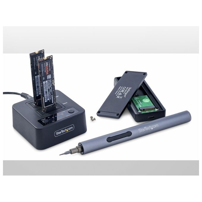 StarTech.com Duplicatore di Unita' M.2 Nvme 1:1 Cavi Usb-C-A Inclusi