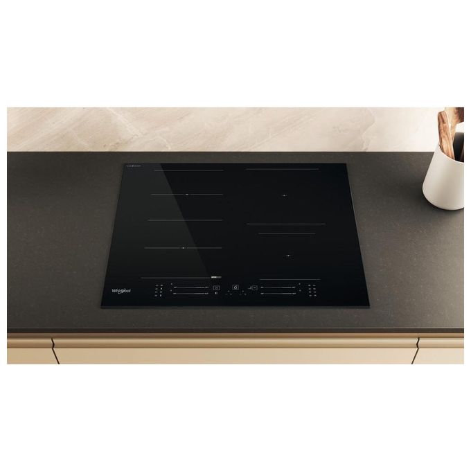 Whirlpool 859991662060 WF S4665 CPBF Piano cottura Induzione 65 cm 4 fuochi FlexiSide con controllo touch e tecnologia CleanProtect colore Nero