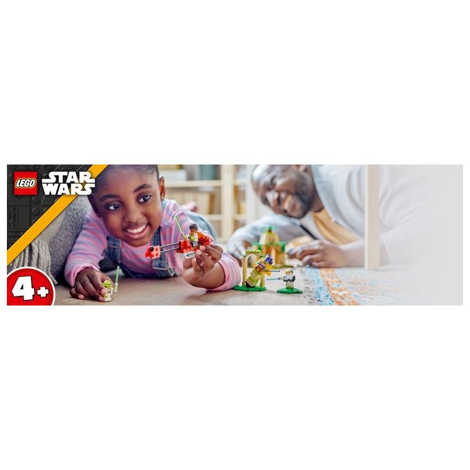 LEGO Star Wars 75358 – Tempio Jedi su Tenoo, Set da Costruzione 124 Pezzi con Maestro Yoda, Lys Solay, Kai Brightstar, Droide T-10 e Speeder Bike, Eta' 4+
