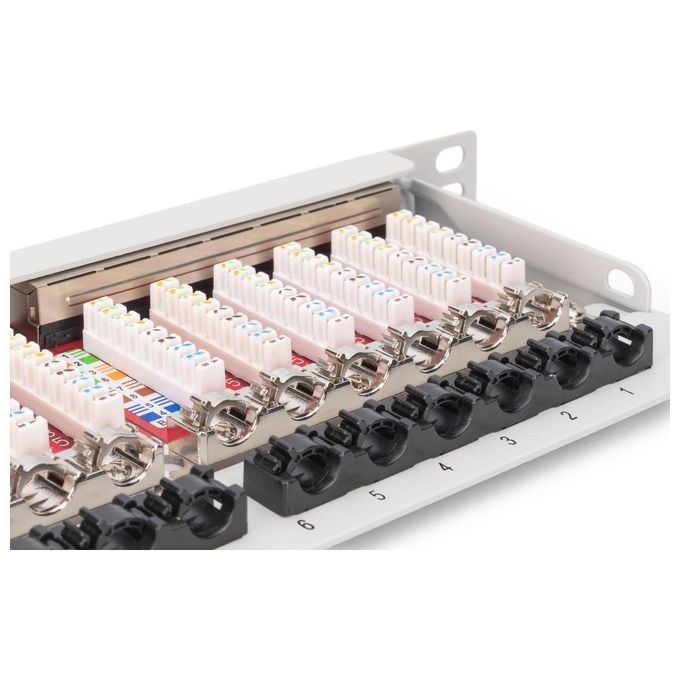 Digitus DN91624SSLEAG Pannello Patch Classe Ea Cat 6a ad Alta Densita' Schermato 24 Porte