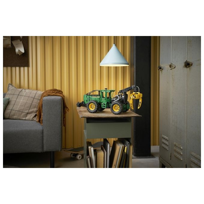 LEGO Technic 42157 Trattore John Deere 948L-II, Modellino da Costruire di Veicolo Giocattolo con Funzioni Pneumatiche e 4WD