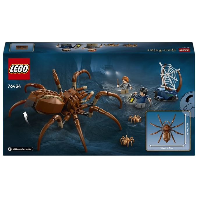 LEGO Harry Potter Aragog nella Foresta Proibita Grande Ragno Giocattolo da Costruire con Parti Snodabili Giochi di Magia per Bambini e Bambine da 7 Anni in su con 2 Minifigure e Accessori 76434