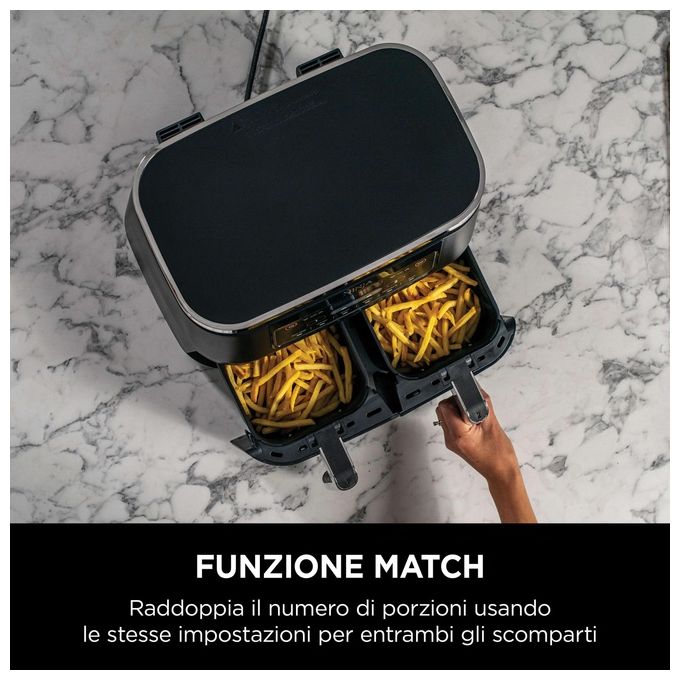 Ninja AF300 Friggitrice ad Aria Calda 7.6 Litri 1690W Nero