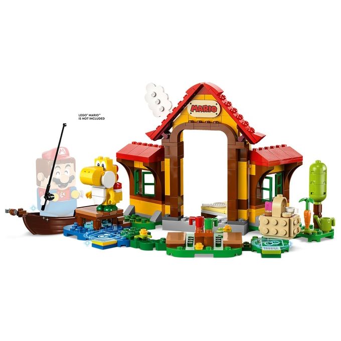 LEGO Super Mario 71422 – Picnic a Casa di Mario, Set di Espansione 259 Pezzi con Personaggi di Mario, Yoshi e Goomba, Eta' 6+