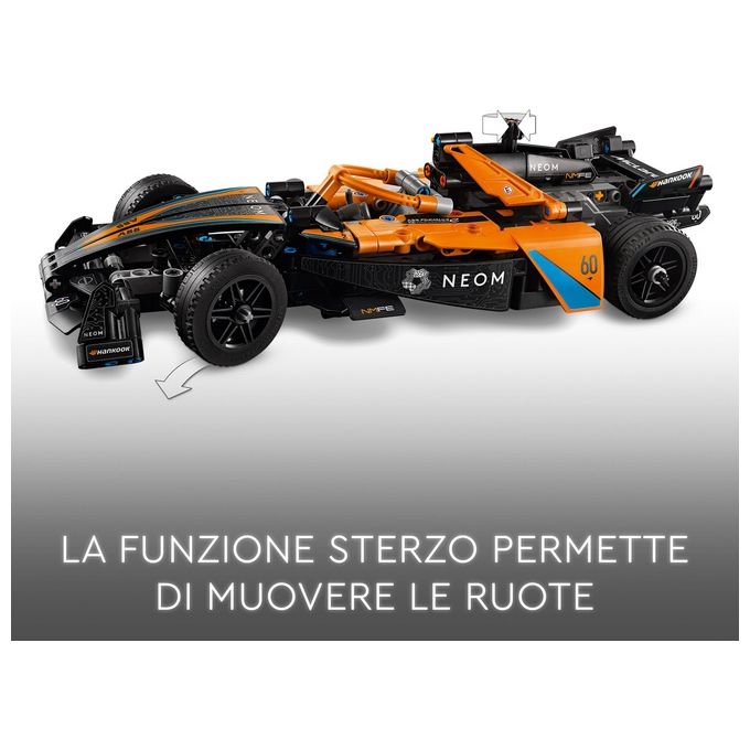 LEGO Technic 42169 NEOM McLaren Formula E Race Car, Macchina Giocattolo per Bambini 9+, Modellino di Auto F1 da Costruire