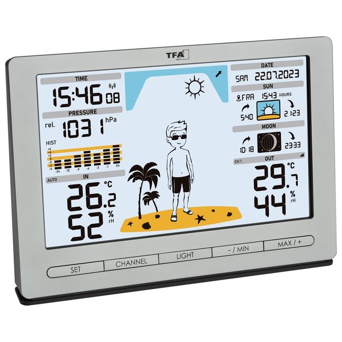 TFA 35.1097.54 METEO JACK Stazione Meteo Argento