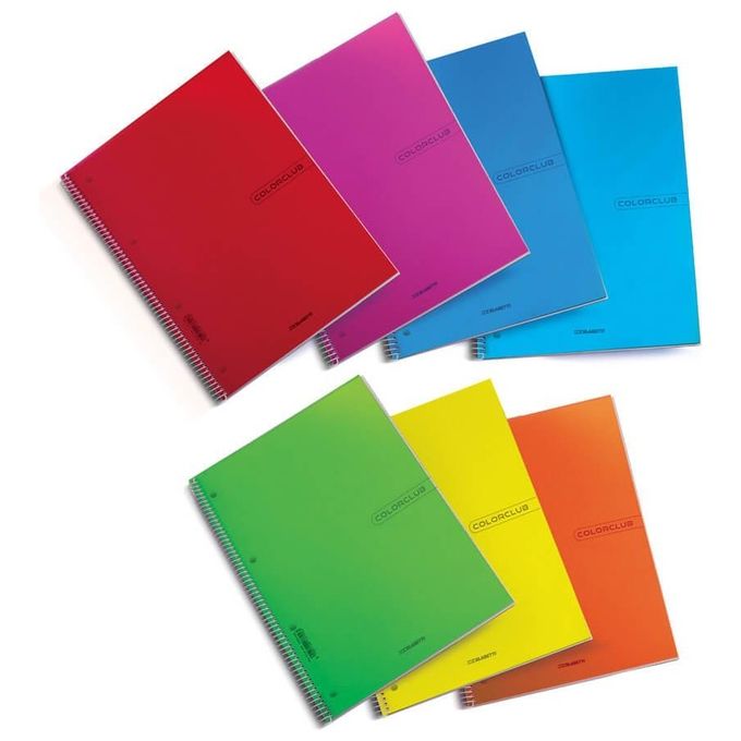 Blasetti Confezione 6 Quaderni Color Club Spiralato A4 4m