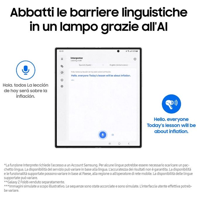 Samsung Galaxy Buds3 Pro in-ear True Wireless con Cancellazione attiva del rumore Bluetooth Silver