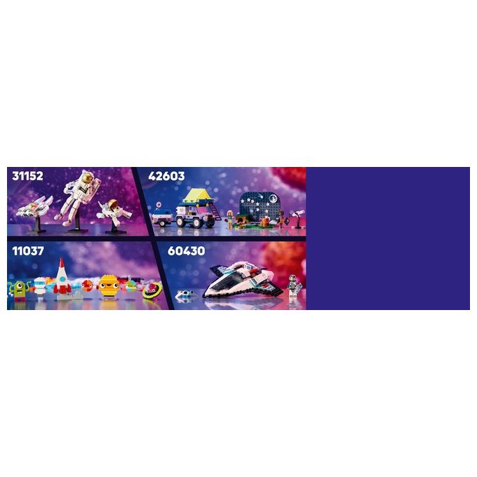 Lego 31152 Creator Set da costruzione 3 in 1 Astronauta Cane Spaziale Astronave Viper Jet 647 pezzi 9+ anni colore Multicolore