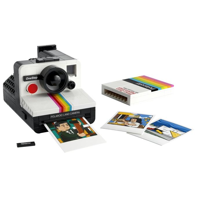 LEGO Ideas Fotocamera Polaroid OneStep SX-70 21345 Modellismo da Costruire per Adulti, Regali Creativi, Oggetti da Collezione