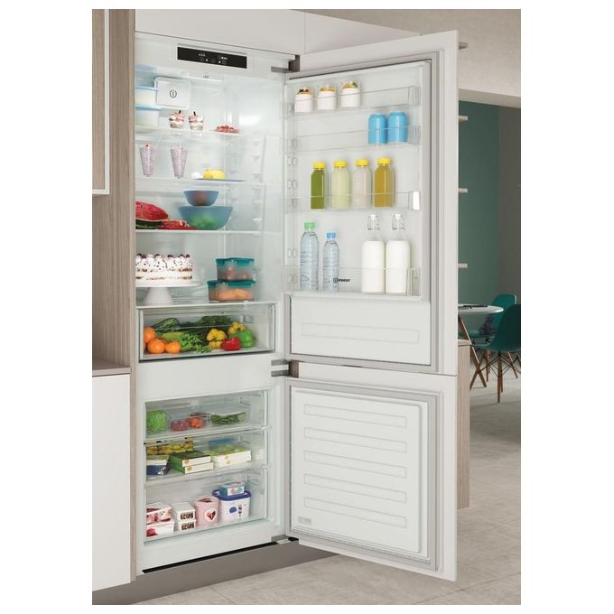 Indesit IND 401 Frigorifero Combinato da Incasso Capacita' 400 Litri Classe energetica F Low Frost Pure Wind Aircooler 193,5 cm Bianco