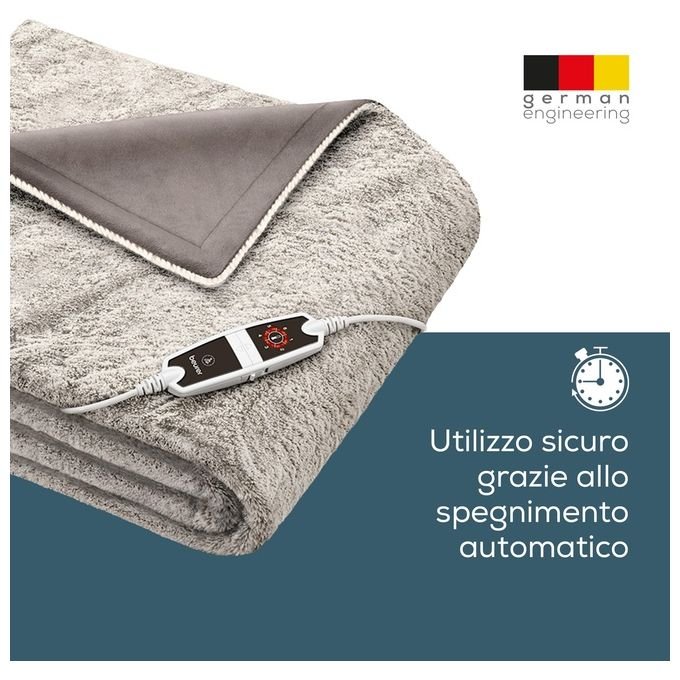 [ComeNuovo] Beurer HD 150 XXL Nordic Coperta Elettrica in Morbido Micropile 200x150cm