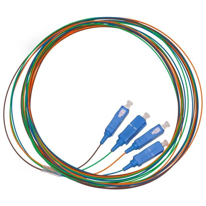 Link Confezione 4 Pigtail 2mt Connettore Sc Simplex Singlemode Os2