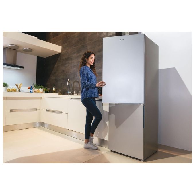 Candy CCE3T618FS Frigorifero Combinato Capacita' 342 Litri Classe energetica F No Frost 185 cm Argento