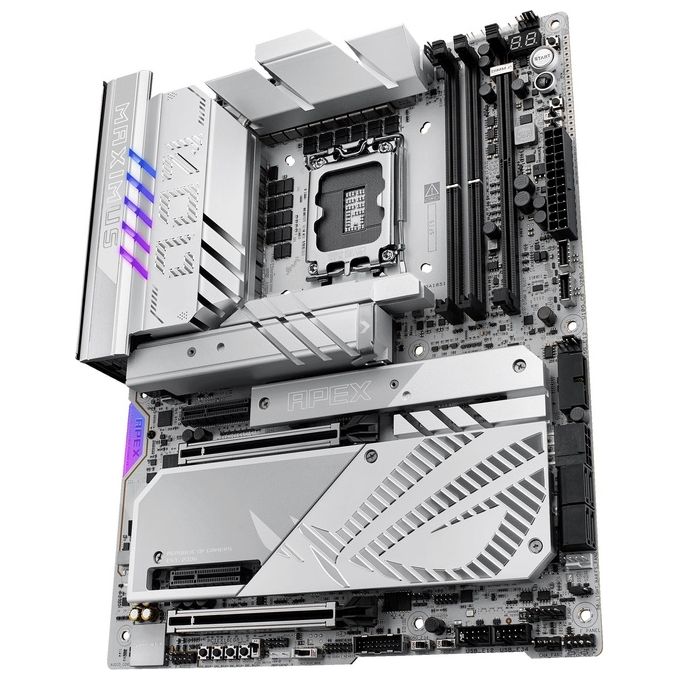 ASUS ROG Maximus Z890 Apex Scheda Madre Intel ATX 22122 Fasi di AlimentazioneSlot DDR5 PCIe 5.0 GPU di Nuova Generazione 6 Slot M.2 WiFi 7 AI Overclocking Slot PCIe Q-Release Slim