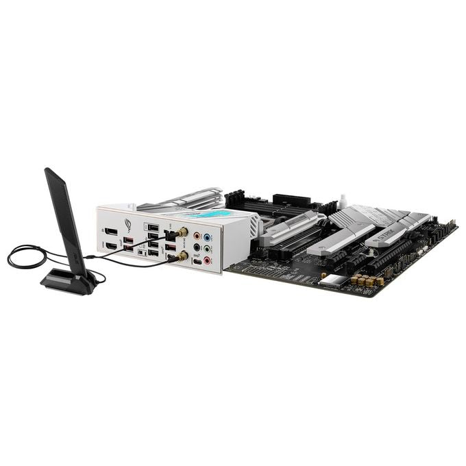 ASUS ROG STRIX B650-A GAMING WIFI Scheda Madre Gaming ATX, AMD B650, AM5, DDR5, 4xPCI 4.0, WiFi 6E (802.11ax), Intel 2.5Gb Ethernet, ROG SupremeFX 7.1, 3xM.2, 4xSATA 6GB-s, Aura Sync RGB, Nero