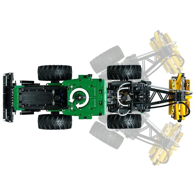 LEGO Technic 42157 Trattore John Deere 948L-II, Modellino da Costruire di Veicolo Giocattolo con Funzioni Pneumatiche e 4WD