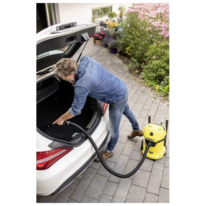 Karcher WD 3-18 1.628-551.0 Aspiratore Solidi-Liquidi 225W 17 Litri con 1x Batteria e Caricatore