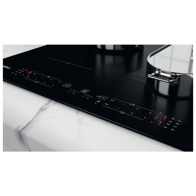 Whirlpool WB B8360 NE Piano Cottura ad Induzione 4 Zone 59 cm Nero