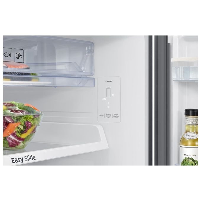 Samsung RT53DG7B14S9EF - Serie 7300 AI - Frigorifero Doppia Porta 528 L, 185,5 cm, Classe E, 37 dB, Twin Cooling Plus, No Frost, SmartThings Wi-Fi, Dispenser Acqua, Inox