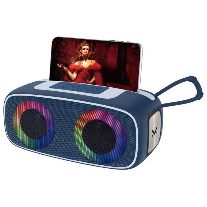 Majestic FIRE 13 Speaker bluetooth portatile 5 effetti luci LED ingressi USB-microSD-AUX-IN Batteria ricaricabile funzione TWS fessura per appoggio smartphone