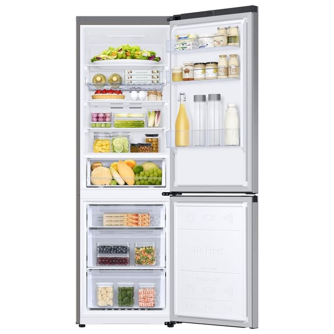 Samsung RB34C672DSA Frigorifero Combinato EcoFlex AI 344 Litri Classe D No Frost 185 cm All Around Cooling Silver Inox