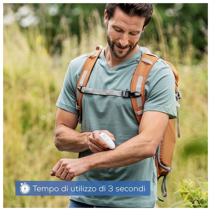 Beurer BR 10 - Dispositivo per punture d’insetto, con piastra in ceramica riscaldante, programma rapido da 3 s e alimentazione a batterie, colore bianco