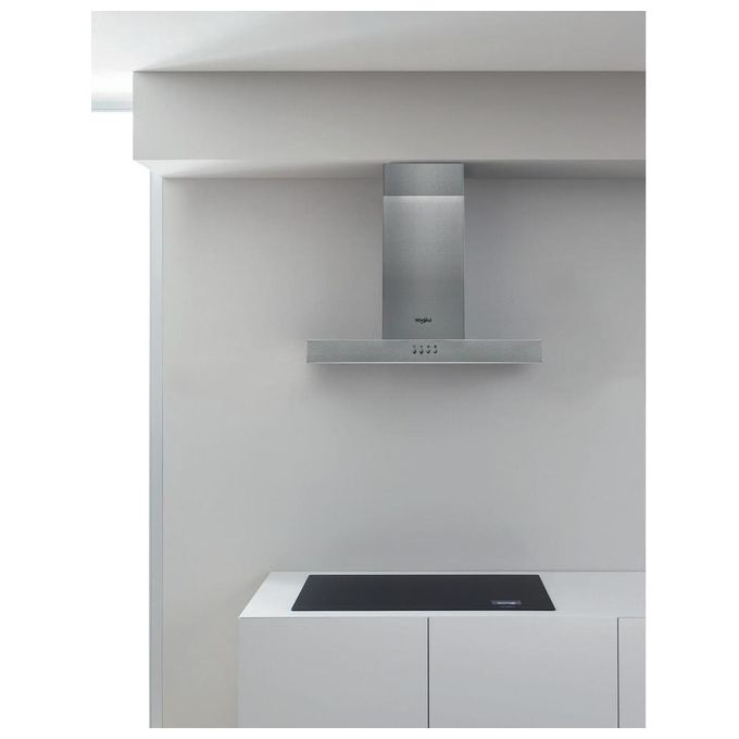 Whirlpool AKR 558-3 IX Cappa Aspirante a Parete Classe Energetica D 3 Valocita' Illuminazione LED 59,8 Cm Acciaio Inox