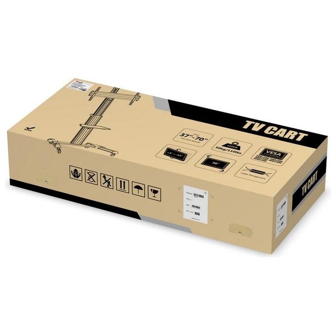Conceptronic Supporto per Display Espositivi 70'' Nero-Bianco