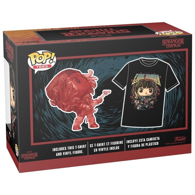 Funko Pop! Tee  Pop Stranger Things Hunter Eddie W guitar L