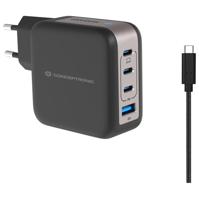 Conceptronic Althea18B 4-Port 100W Gan Usb Pd Charger