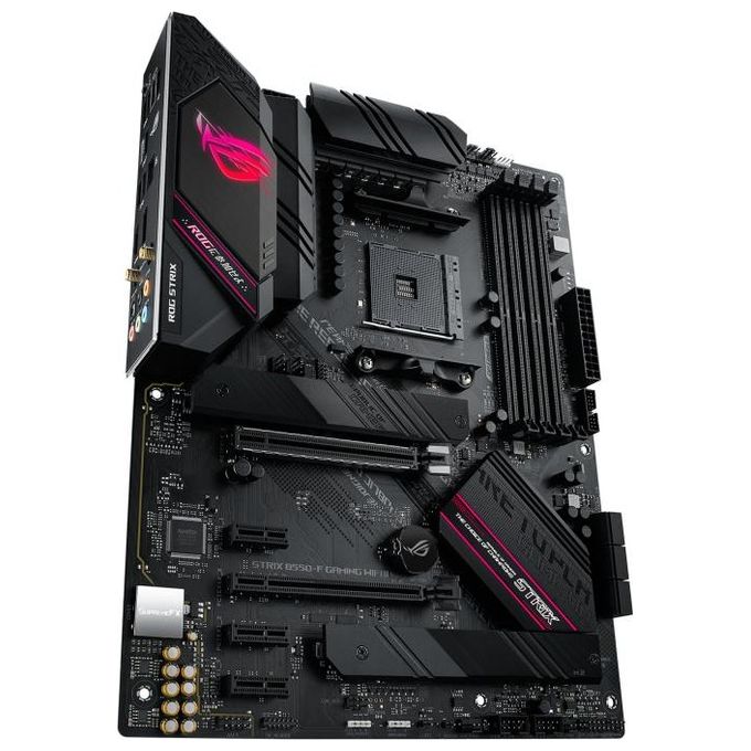 ASUS ROG Strix B550-F Gaming WiFi II Scheda Madre Gaming ATX, AMD B550, Socket AM4, DDR4, PCI 4.0, LAN Intel 2.5Gb, WiFi 6E (802.11ax), 2xM.2, 6xSATA 6GB-s, 2xUSB 3.2 Gen 2, Aura Sync RGB, Nero