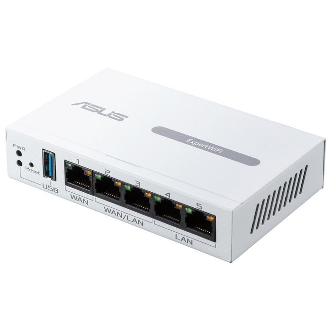 ASUS ExpertWiFi EBG15 Router VPN Gigabit a 5 porte Multi-WAN Bilanciamento del carico VLAN AiMesh AiProtection Pro Bianco