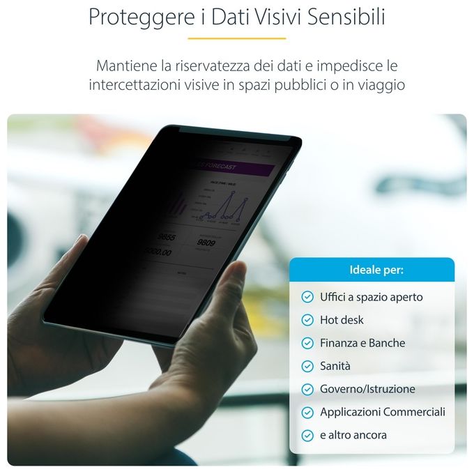 StarTech.com Filtro Privacy per iPad Pro da 129'' 3ª Generazione e Successive Abilitato al Touch Opaco
