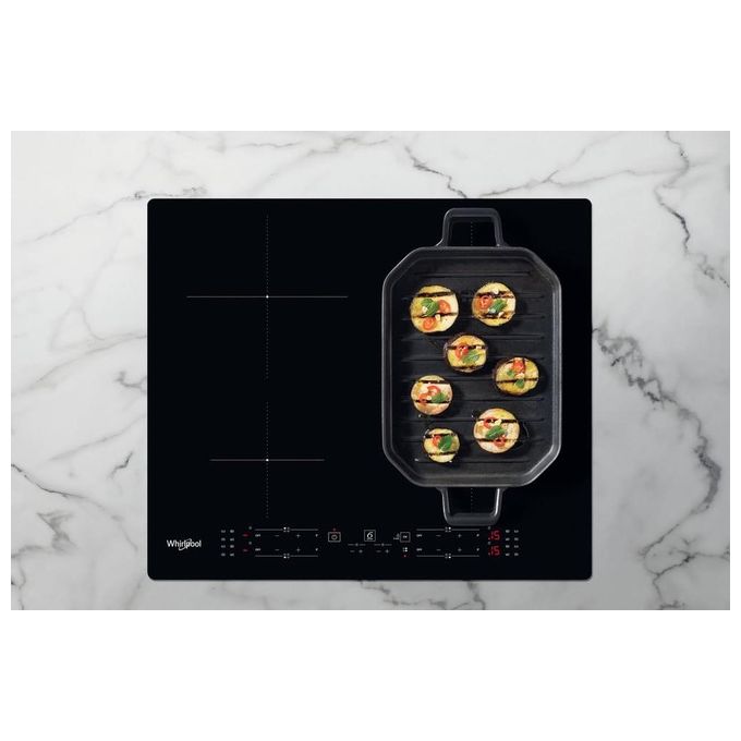 Whirlpool WB B8360 NE Piano Cottura ad Induzione 4 Zone 59 cm Nero