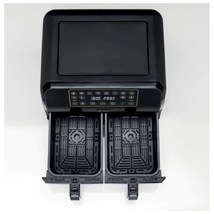 Ariete 4623-00 Friggitrice ad Aria 8 Litri Potenza 1700W con Doppio Cestello colore Nero Airy Fryer Dual
