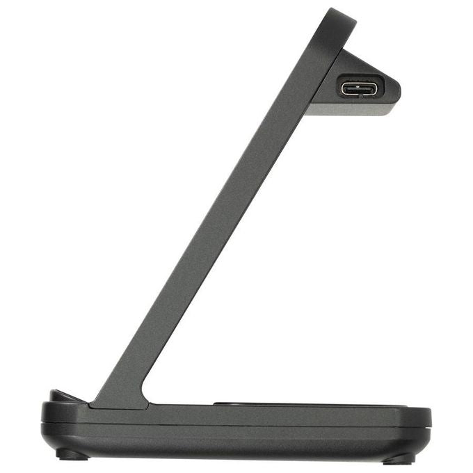 Rivacase VA4916 WH3 Caricatore Wireless 3 in 1 Ricarica 3 Dispositivi Contemporaneamente Certificato Qi 15W Nero