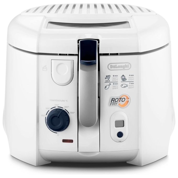 DeLonghi F28533.W1 Friggitrice 1.3 Litri 1800W Cestello Rotante Vasca Estraibile