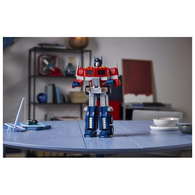 LEGO Icons Optimus Prime, Modellino da Costruire 2 in 1 del Leader dei Transformers, Set da Collezione per Adulti, 10302
