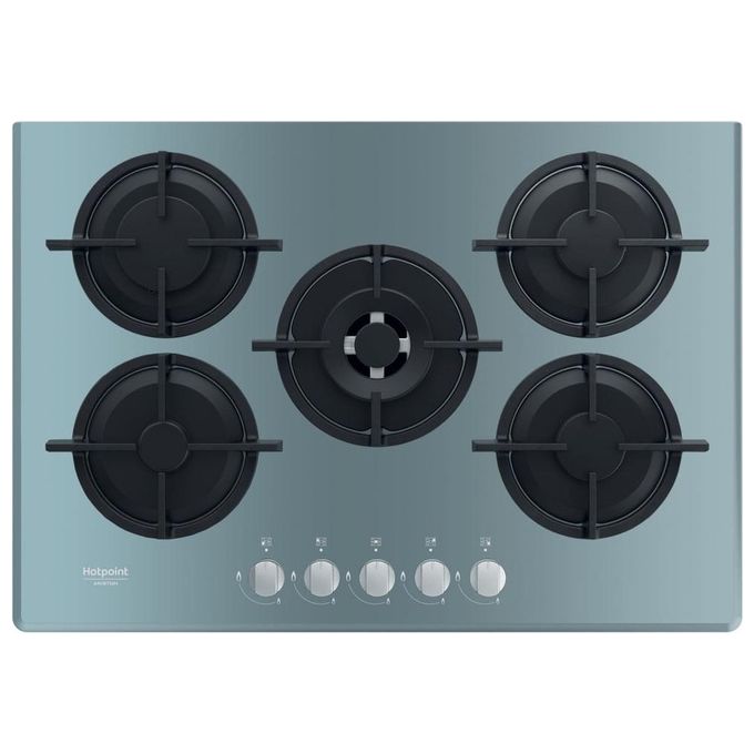 Hotpoint HAGD 72S-ICE Piano Cottura a Gas 5 Zone Griglie in Ghisa 73 cm