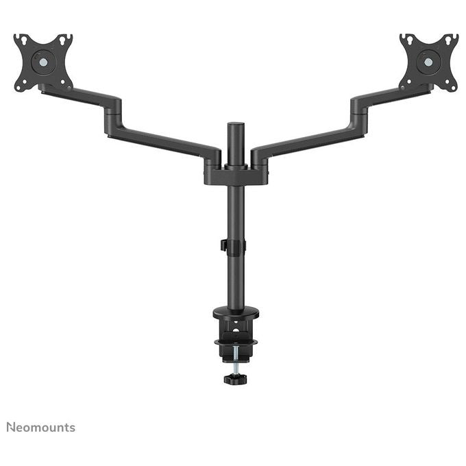 Newstar Neomounts Screen Desk Mount Supporto da Scrivania Full Motion per Due Schermi 17-27'' Nero