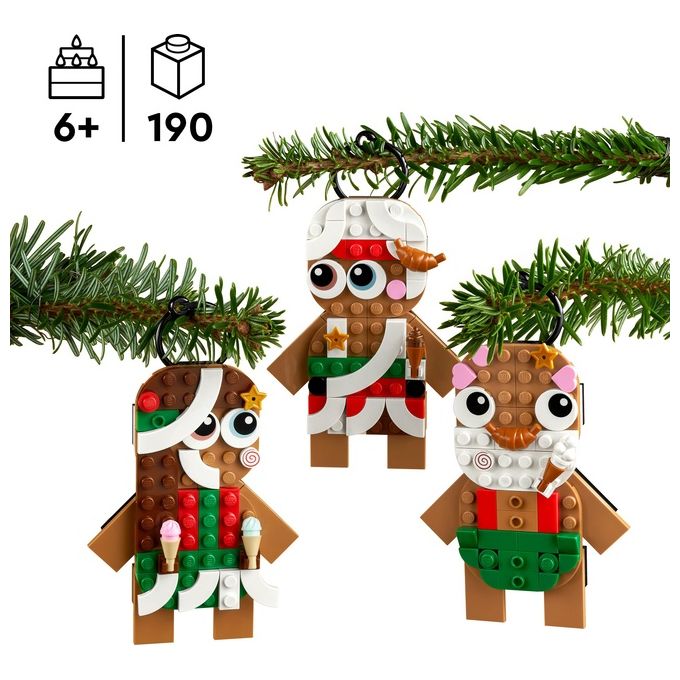 LEGO Creator 40642 Ornamenti di Pan di Zenzero, Giochi da Costruire per Bambini 6+, Regalo di Pasqua, Decorazione per Casa