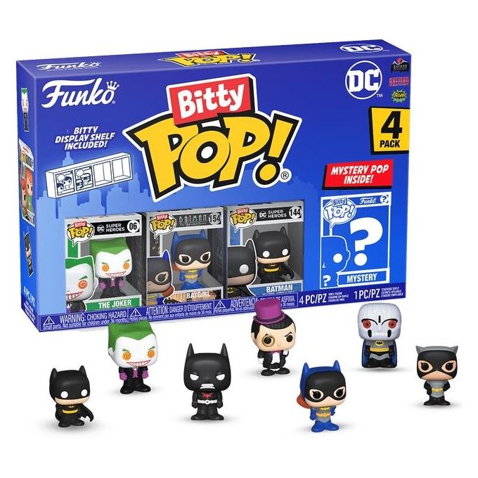 Funko Pop! Bitty DC The Joker 4 Pezzo Pack
