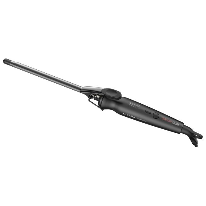 Ga.Ma Arricciacapelli 9mm Salon Curl Nero e Argento