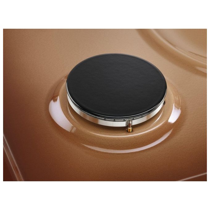 Electrolux KGS6404T Piano Cottura a Gas Slim Profile 4 Zone Speed Burner Bruciatore Wok Sicurgas 60 cm Terra di Francia
