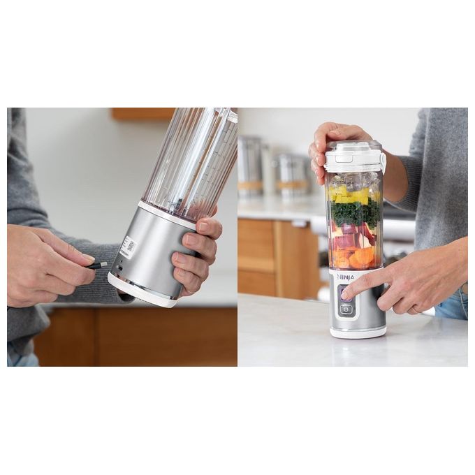 NINJA BC151EUWH Blast Frullatore Portatile Senza Fili Ricaricabile 530 ml Bianco