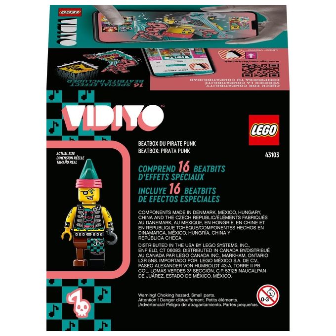 LEGO Vidiyo Punk Pirate BeatBox Creatore Video Musicali con Pirata