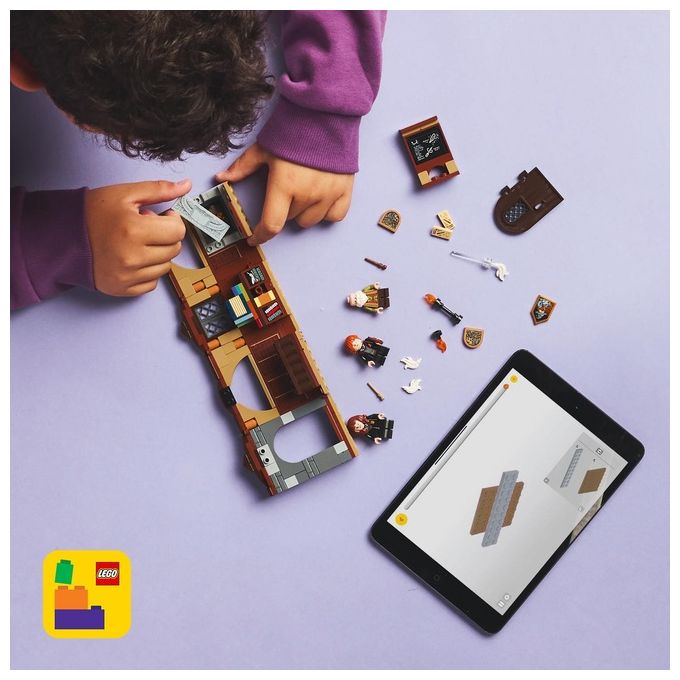 LEGO Harry Potter Castello di Hogwarts: Lezione di Incantesimi con 3 Minifigure da Collezione tra cui Hermione Granger e Ron Weasley con Funzione di levitazione Giochi per Bambini e Bambini da 8 Anni