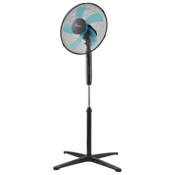 Ardes Ventilatore a Piantana con Telecomando STEELO 40PNR Oscillante e Inclinazione Regolabile Base di 40 cm
