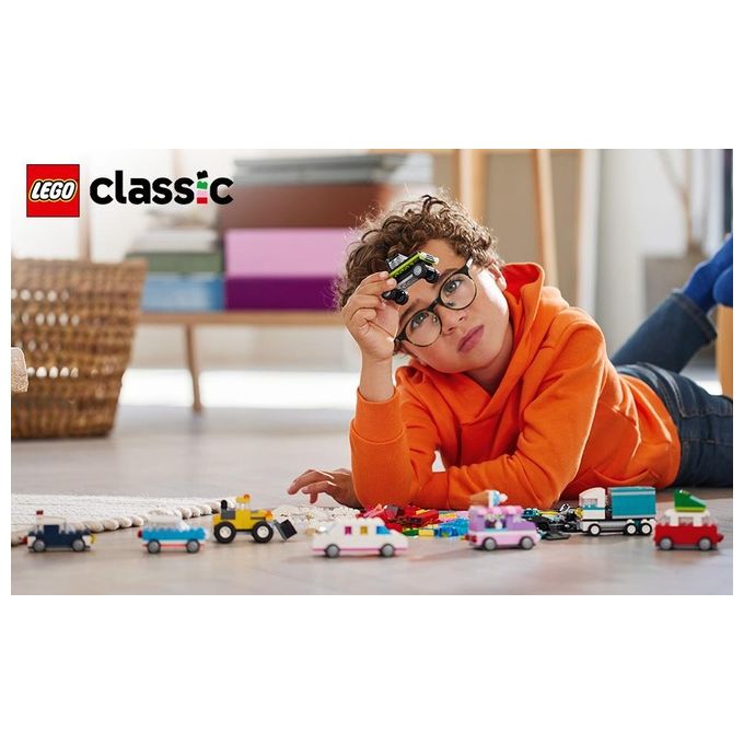 LEGO Classic 11036 Veicoli Creativi, Modellini di Auto in Mattoncini, Macchine Giocattolo per Bambini e Bambine 5+ Anni